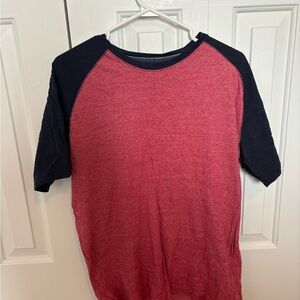 Point Zero Cotton Red Black Tee